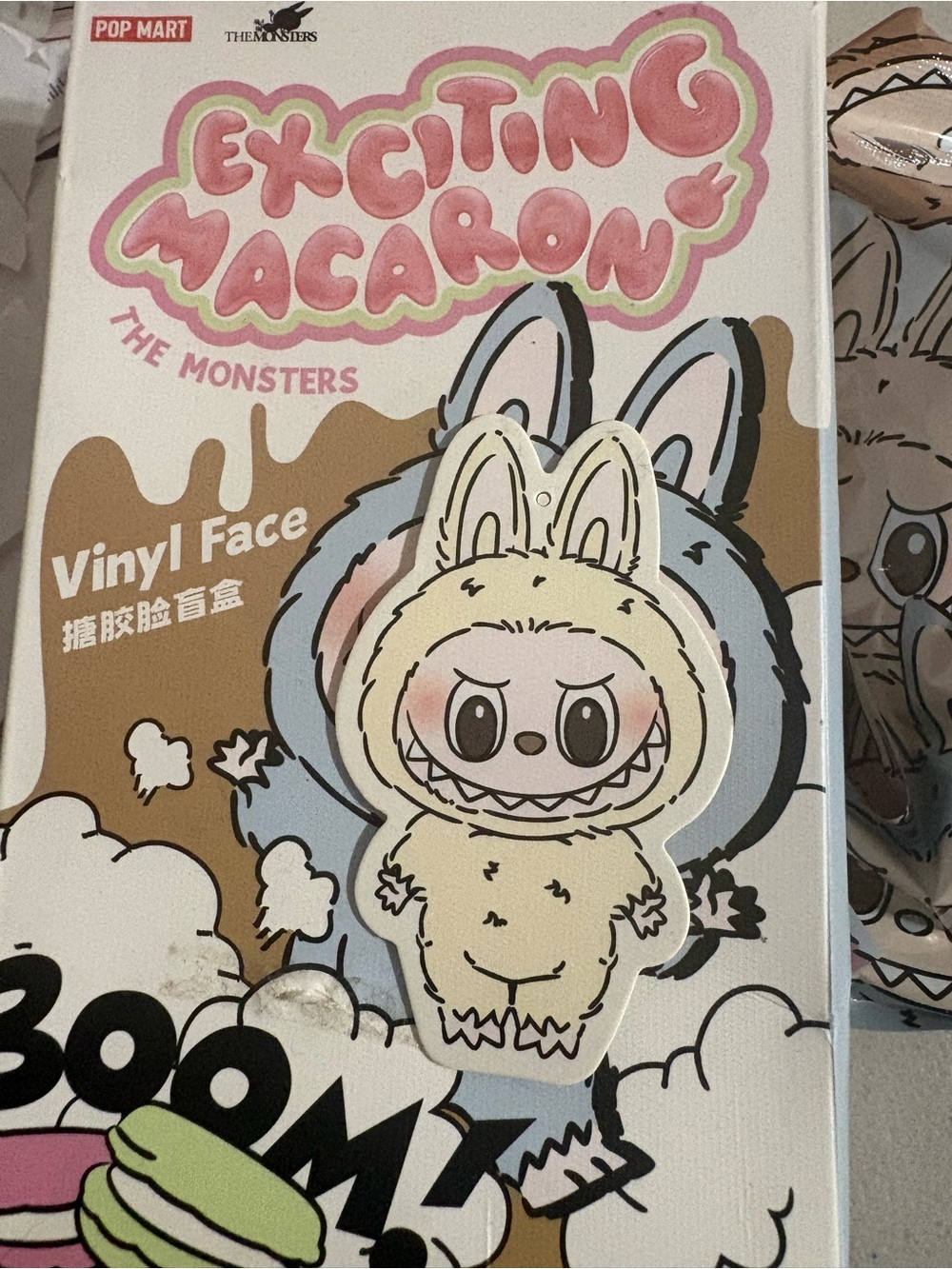 Exciting Macaron The Monsters Vinyl Face Pin - Soy milk
